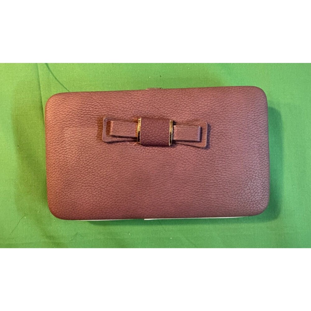 🎀💗 Hengsheng Pink Leather Wallet With Bow – New 💗🎀